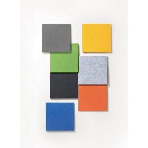 Dalle d'affichage acoustique ECO phono-absorbante pour mur ou plafond, 2 formats